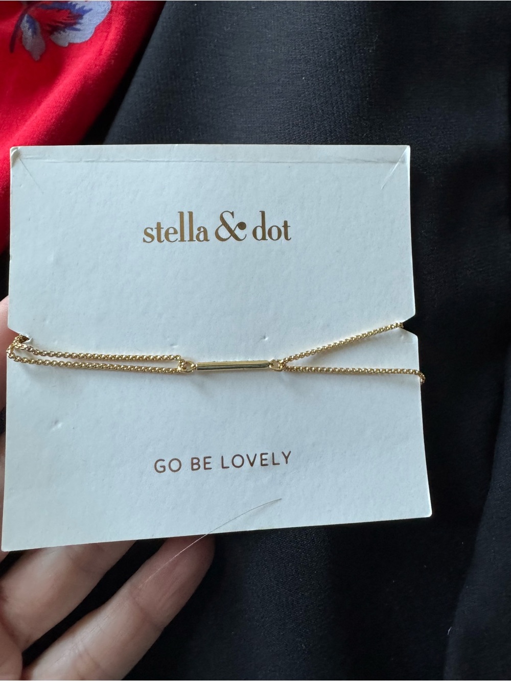 Stella & Dot Gold Bar Layered Bracelet